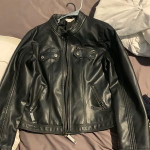 Leather Jacket/Black/Large/Maurice’s